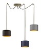 lampy wiszące 3-punktowa lampa wisząca o salonu typu pająk WAIKIKI GOLD W3 5