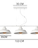 lampy wiszące Skandynawska Desingerska  Lampa Wisząca Loft LED 4