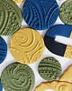 kolczyki z masy plastycznej Oryginalne żółte kolczyki 2