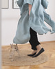 sukienki maxi damskie Lniane kimono long 100% LEN 2
