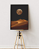 plakaty Plakat Spacer Nocą - Kolaż Fine Art 1