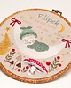 obrazy i plakaty do pokoju dziecięcego Haftowana personalizowana metryczka, pamiątka narodzin w oprawie 20 cm 5