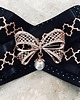 sukienki mini damskie Brosza  do sukienki z kokardką rose gold 6