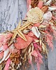 wianki Wianek pink summer wreath, letni wieniec z muszlami, #L1, rozmiar 45 cm 5