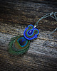 wisiory Peacock eye- wisior soutache z piórami 7