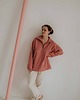 bluza bez kaptura damska Bluza Hugs, coral rose 4