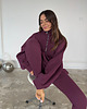 bluza bez kaptura damska Bluza Patchouli zamek mauve wine 3