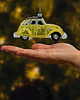 bombki Bombka choinkowa szklana ręcznie malowana: Samochód Citroen 2CV: żółty 4