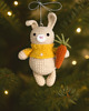 dekoracje świąteczne Szydełkowa zawieszka na choinkę brelok maskotka Króliczek 2