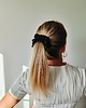 gumki do włosów Gumka jedwabna, scrunchie, frotka black orchid MAXI 1