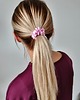 gumki do włosów Gumka jedwabna, scrunchie, frotka powder pink MINI 2
