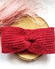 opaski do włosów Wełniana opaska handmade z alpaki i merino, miękka, ciepła, czerwona 3