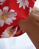 gumki do włosów Gumka scrunchie stokrotki czerwona 1
