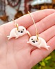 kolczyki z masy plastycznej Kolczyki foczki, biżuteria dla dziewczyny, akcesoria z zwierzętami, boho 1