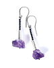 kolczyki z kamieniami Kolczyki z ametystem i hematytem. [SK21] 1