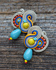 kolczyki soutache Etniczne kolczyki soutache 3