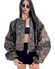 kurtki damskie Krótka kurtka typu bomber camo 6