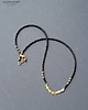 chokery Boho minimalistycznie choker ze złotymi rybkami Urok prostoty Prezent 4