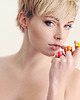 pierścionek z żywicy Neon Yellow Pearl Ring 2