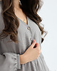 sukienki maxi damskie Lniana sukienka CAMELLIA MAXI TRUE GRAY 3