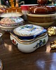 świeczniki i świece Unikatowa świeca sojowa vintage złocona porcelana 2