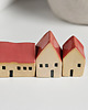 figurki i rzeźby Ceramiczne domki komplet 3 szt. 7