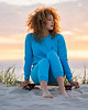bluza bez kaptura damska Bluza Basic Blue 2