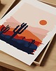 grafiki i ilustracje "Desert Landscape" plakat ilustracyjny 1