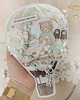 kartki scrapbooking Kartka balonik, prezent na roczek narodziny chrzest  "Little One" GOTOWA 3