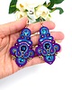 kolczyki soutache Velora kolczyki sutasz błyszczące eleganckie wieczorowe multikolor 1