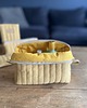kosmetyczki Lniana kosmetyczka box - musztarda 5