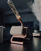 lampy stołowe Designerska lampa industrialna miedziana z jutą w stylu boho 2