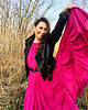 sukienki maxi damskie Fame granat 21