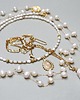 korale Sautoir /white pearls/  naszyjnik 3