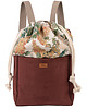 plecaki Miejski plecak damski, bordowy z kwiarami 1