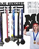 pokój dziecka - różne Ścienny wieszak haczyki EKSPOZYTOR na medale MOJE SUKCESY CZARNY + uchwyt 1