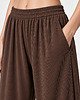 spodnie materiałowe damskie Spodnie Quiet ribbed choclate 4