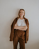 spodnie materiałowe damskie Spodnie sztruksowe Totally, vintage brown 1