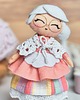 figurki i rzeźby Filcowa Babcia prezent na Dzień Babci 1