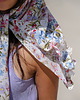 apaszki Jedwabna apaszka, FLORAL BLUE SPRING 4