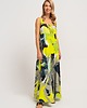 sukienki maxi damskie ARLA - neonowa sukienka maxi 4