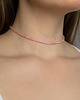 chokery Choker na szyję z kwarcu różowego 1