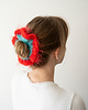 gumki do włosów Scrunchie maczek 2