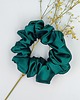 gumki do włosów Scrunchie satyna emerald green 1