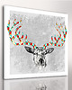 inne OBRAZ NA PŁÓTNIE - JELEŃ DEER- 80x80cm 3