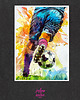 grafiki i ilustracje Piłkarze w akwareli - zestaw 9 grafik 2