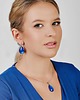 kolczyki szklane Kolczyki krople z perłowym blaskiem Parla e14/25 2