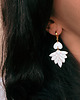kolczyki z masy plastycznej Kolczyki BOHO LOTUS WHITE 1