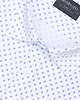 koszule męskie Koszula męska w groszki 00343 dł rękaw biały slim 2