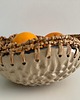 miski i misy Ceramiczna miska, boho, rafia, granat 2